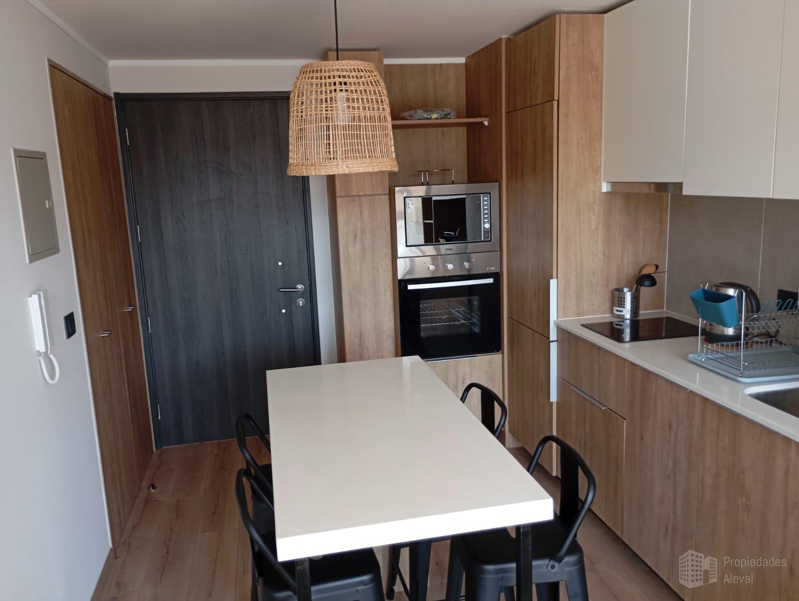 ARRIENDO DEPTO AMOBLADO METRO SANTA LUCIA 1 DORM